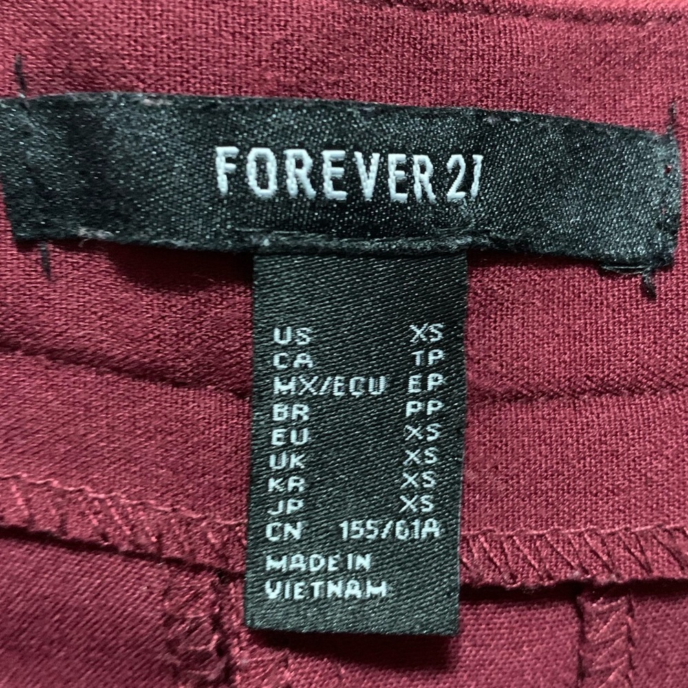 Forever 21 Maroon Dress Pants - Picture 3 of 3